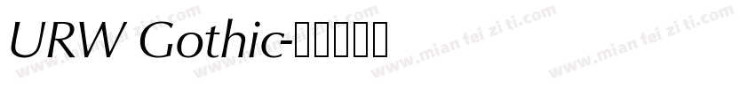 URW Gothic字体转换